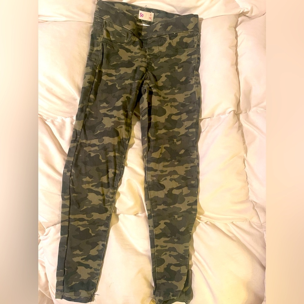 Girls Straight Leg Army Pant